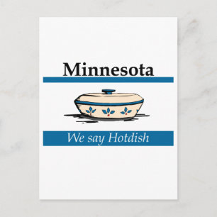Minnesota: Wir sagen Hotdish Postkarte