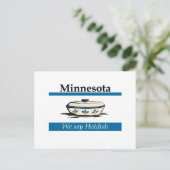 Minnesota: Wir sagen Hotdish Postkarte (Stehend Vorderseite)