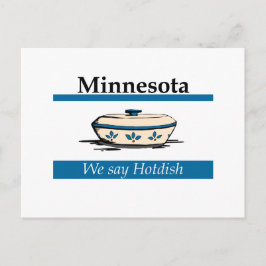 Minnesota: Wir sagen Hotdish Postkarte