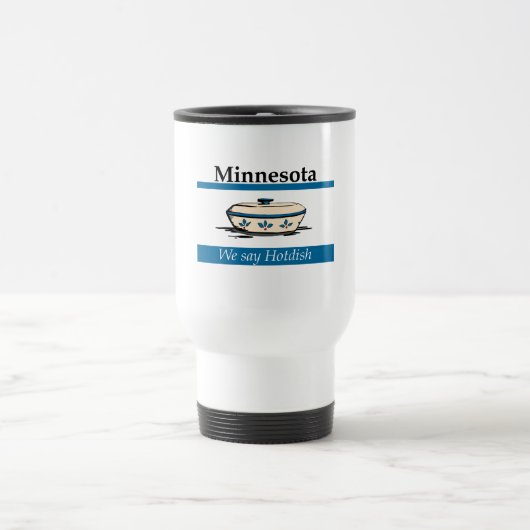 Minnesota: Wir sagen Hotdish Reisebecher (Mittel)