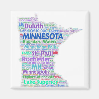 Minnesota Word Cloud Magnet