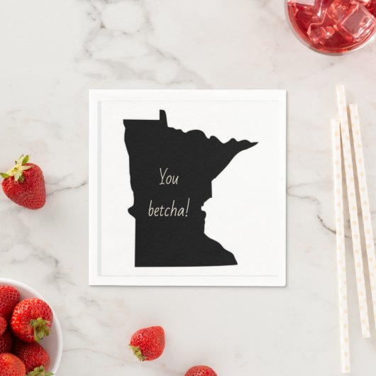 Minnesota You Betcha Napkins Serviette (Beispiel)