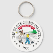 Minnesota-Zeichen Schlüsselanhänger (Vorderseite)