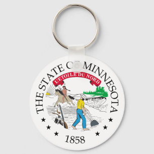 Minnesota-Zeichen Schlüsselanhänger