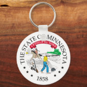 Minnesota-Zeichen Schlüsselanhänger (Vorderseite)