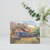 Minnesota Zephyr Bahn Geburtstag Postkarte (Stehend Vorderseite)