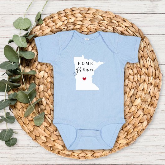 Minnesota Zuhause Grown Staat T-Shirt Baby Strampler