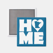 Minnesota Zuhause Heart Staat Kühlschrankmagnet (Vorderseite/Rückseite)