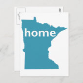 Minnesota Zuhause Postkarte (Vorne/Hinten)