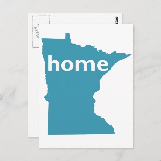 Minnesota Zuhause Postkarte (Vorne/Hinten)
