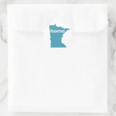 Minnesota Zuhause Runder Aufkleber (Tasche)