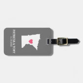 Minnesota Zuhause Staat Liebe mit Optinal Heft Gepäckanhänger (Vorderseite horizontal)