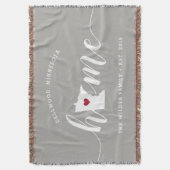 Minnesota Zuhause Staat Personalisiert Decke (Vorderseite Vertikal)