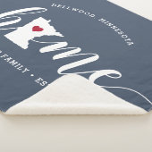 Minnesota Zuhause Staat Personalisiert Sherpadecke (3/4)