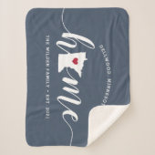 Minnesota Zuhause Staat Personalisiert Sherpadecke (Vorderseite)