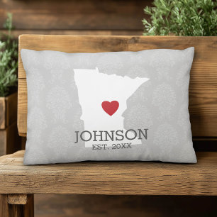 Minnesota Zuhause Staat Stadtkarte - Custom Weddin Dekokissen