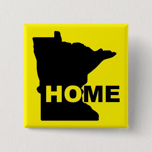 Minnesota Zuhause weg vom Staat Button Abzeichen B (Vorderseite)