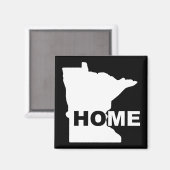 Minnesota Zuhause weg vom Staat Kühlschrankmagnet (Vorderseite/Rückseite)