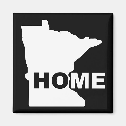 Minnesota Zuhause weg vom Staat Kühlschrankmagnet (Vorne)