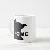 Minnesota-Zuhause weg von Staats-Tasse oder Kaffeetasse (Vorderseite Links)