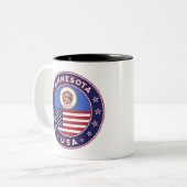 Minnesota Zweifarbige Tasse (Vorderseite Links)