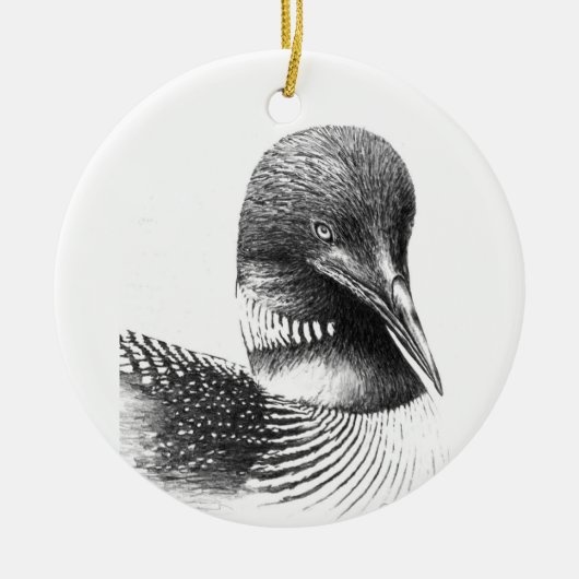 MinnesotaLoon durch William Martin Keramik Ornament (Vorne)