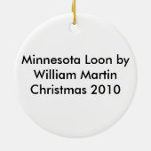 MinnesotaLoon durch William Martin Keramik Ornament (Hinten)