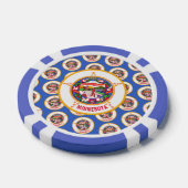 Minnesotan Flag, Flag of Minnesota Pokerchips (Einzeln)