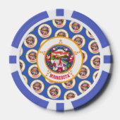 Minnesotan Flag, Flag of Minnesota Pokerchips (Vorderseite)
