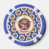 Minnesotan Flag, Flag of Minnesota Pokerchips (Rückseite)