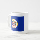 Minnesotan Flag + Map-Tasse Kaffeetasse (Vorderseite Links)