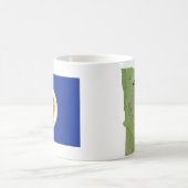 Minnesotan Flag + Map-Tasse Kaffeetasse (Mittel)