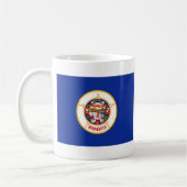 Minnesotan Flag + Map-Tasse Kaffeetasse (Links)