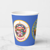 Minnesotan Flag & Seal, Flag of Minnesota Pappbecher (Vorderseite)