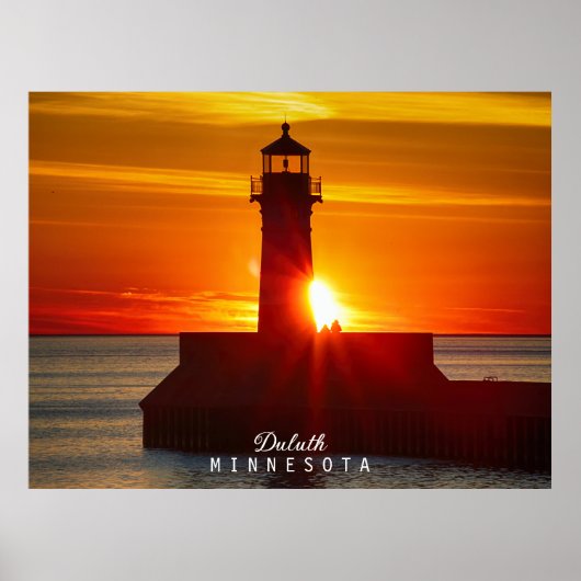 Minnesota's Lighthouse and Sunrise Poster (Vorne)