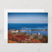 Minnesotas Luftbrücke im Herbst Postkarte (Vorne/Hinten)