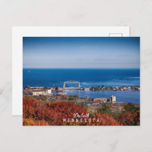 Minnesotas Luftbrücke im Herbst Postkarte (Vorne/Hinten)