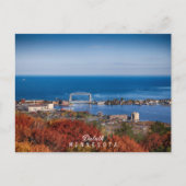 Minnesotas Luftbrücke im Herbst Postkarte (Vorderseite)