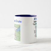 Minnesotasymbole u. -karte zweifarbige tasse (Mittel)