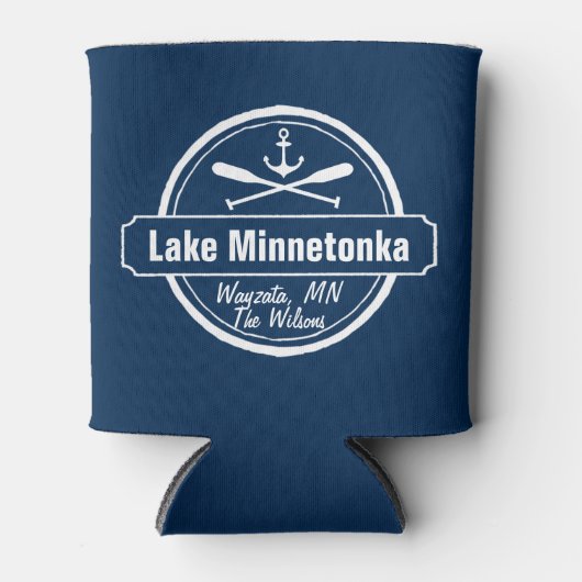 Minnetonka-Minnesota-Ankerstadt und Name Dosenkühler (Vorderseite)