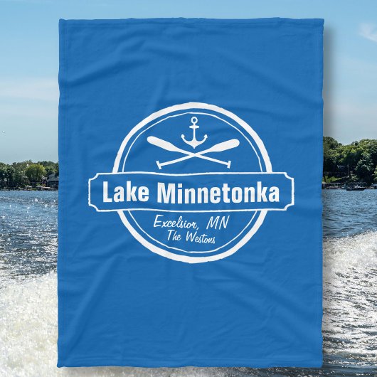 Minnetonka-Minnesota-Ankerstadt und Name Fleecedecke