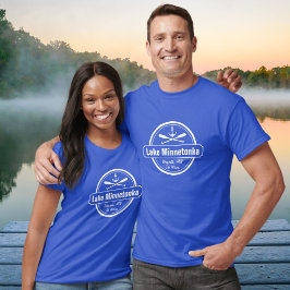 Minnetonka-Minnesota-Ankerstadt und Name T-Shirt