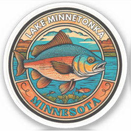 Minnetonka-See, Minnesota Angeln und Bootfahren Aufkleber