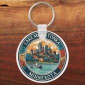 Minnetonka-See, Minnesota Angeln und Bootfahren Schlüsselanhänger (Vorderseite)