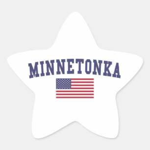 Minnetonka US Flagge Stern-Aufkleber
