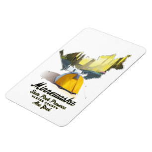 Minnewaska Staat Park New York Reiseplakat. Magnet
