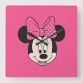 Minni Clock Quadratische Wanduhr (Vorderseite)