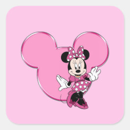 Minni Quadratischer Aufkleber