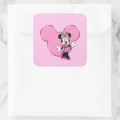 Minni Quadratischer Aufkleber (Tasche)