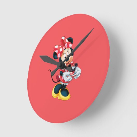Minnie Clock Runde Wanduhr (Winkel)